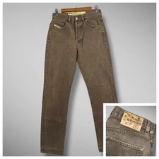 Diesel Cochise Jeans Men’s 29x32 Brown Italy Vintage Straight Authentic Western