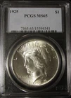 1925-P Peace Silver Dollar PCGS MS-65 - very flashy and PQ++