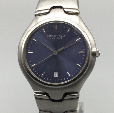 Kenneth Cole New York Watch Mens 35mm Blue Dial KC3193 New  display picture 2