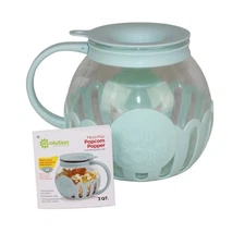 Ecolution Microwave Popcorn Popper Maker  3 qt. Light Green