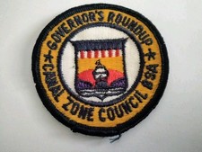 Boy Scout, Canal Zone Council,Govenor's Roundup patch,  Panama. Sewn.