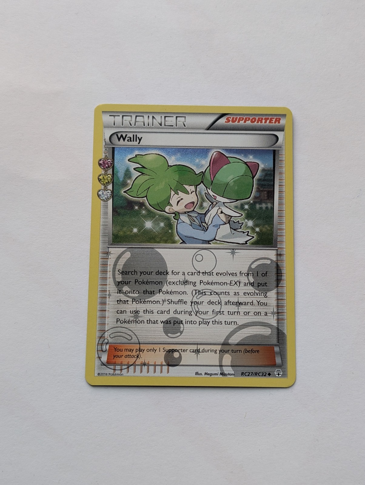 Wally Trainer Reverse Holo RC27/RC32 Generations Pokémon TCG 2016 Near Mint NM 1