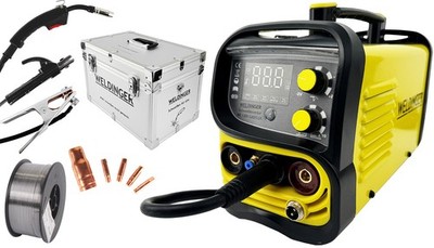 Fülldrahtschweißgerät im Koffer ME1300 GASFLUX MAG-Fülldraht + Zubehör WELDINGER