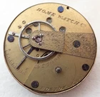 ANTIQUE 18s WALTHAM HOME WATCH CO MODEL 1857 KEY WIND POCKET WATCH MOVEMENT