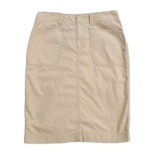 VTG Lauren Ralph Lauren Khaki Herringbone Pencil Skirt Wmn's Sz 8 Preppy Classic