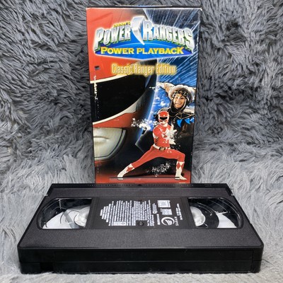 Power Rangers Power Playback Red Ranger Adventure VHS Tape 1999 Cartoon Anime
