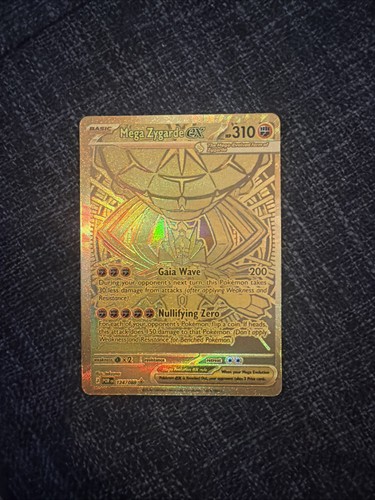 Mega Zygarde Ex Mega Hyper Rare 124/088 Pokemon Card Mint Condition