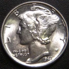 1941 Mercury Dime - Uncirculated Mint State Coin