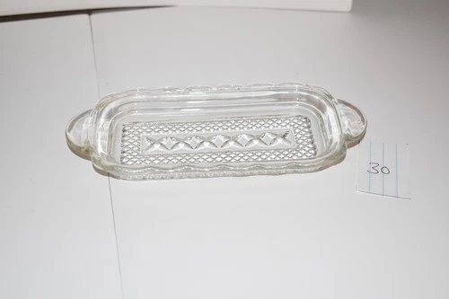 Vintage Wexford by Anchor Hocking Glass Butter Dish Bottom Only