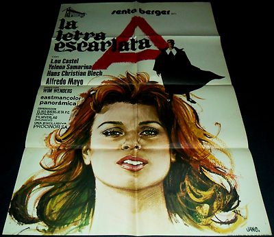 1973 The Scarlet Letter ORIGINAL FILM POSTER Wim Wenders Senta Berger ...