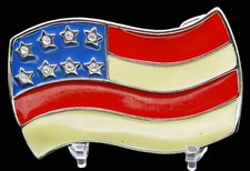 United States Of America Flag American Patriotic Vintage Belt Buckle