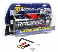 Rockville RXC2D 2 Farad Stiffening Power Capacitor w/ LED Digital Volt Meter