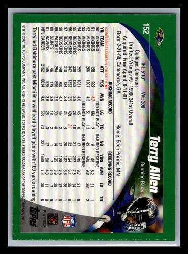 2002 Topps Football # 1 - 200 - Pick Your Card! - Picture 304 of 400