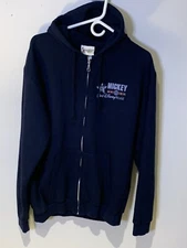 Disneyland Authentic Original Mickey Mouse Full-Zip Hoodie Sweatshirt