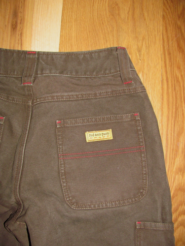 Red Ants Pants Brown Canvas Curvy Cut Double Front Workwear USA Women 31x33 (05) - Imagen 10 de 17