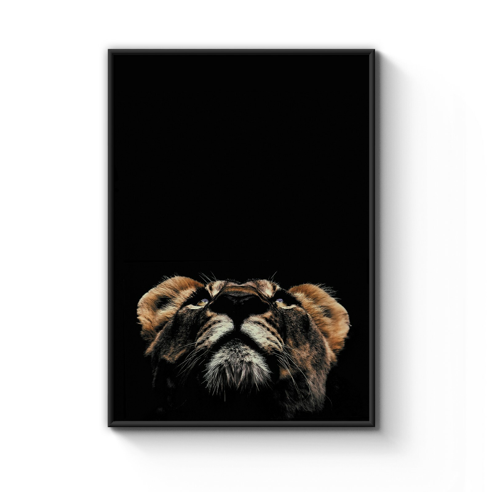 Lion Photograph Artistic Lioness Decor Photo Art Print Poster A4 - B1 Framed Lion Photograph Artistic Lioness Decor Photo Art Print Poster A4 - B1 Framed