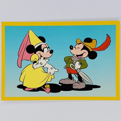 アンティークDisney Mickey & Minnie 卓上ミラー Mickey Mouse Postcard Minnie Mouse Disney Classic Collection Brave
