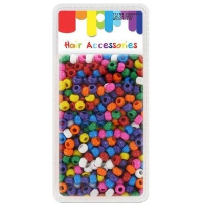 6-Boxes Of 500 Medium Pack Deluxe Hair Beads With Quick Beader Set (3000 Beads)