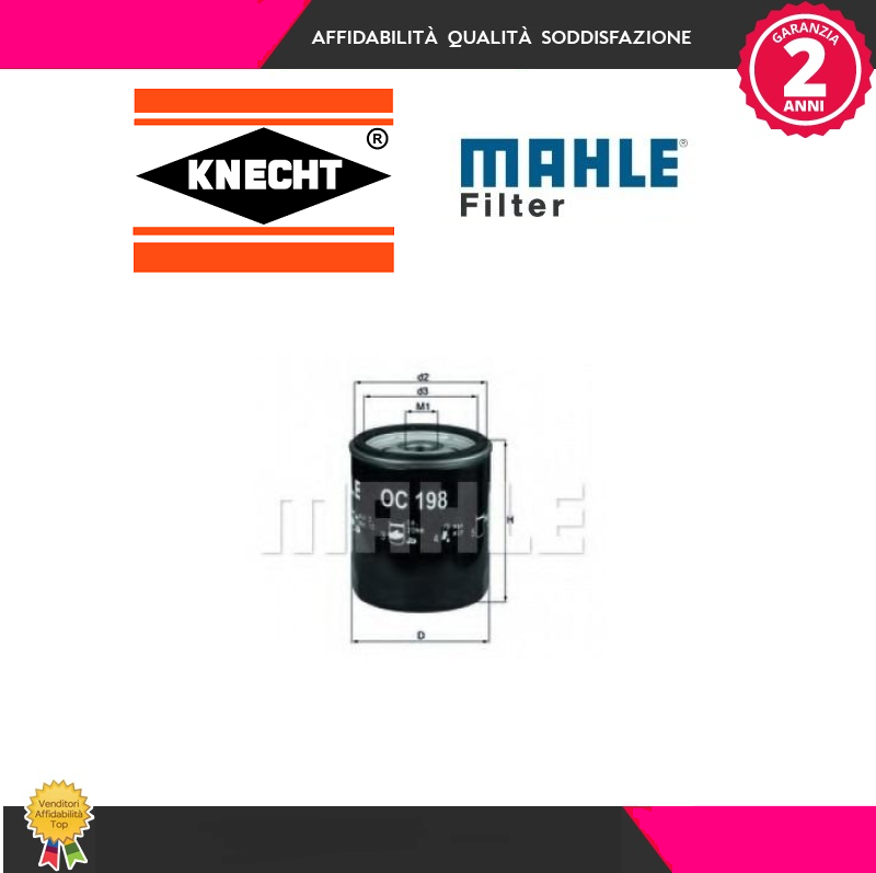 Knecht LX 1758 Filtro Motore Auto – Ricambio Originale Marelli - 2