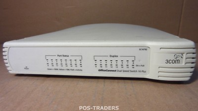 3com 3C16792 10/100Mbps OfficeConnect Dual Speed Switch 16 Ports  EXCLUDING PSU