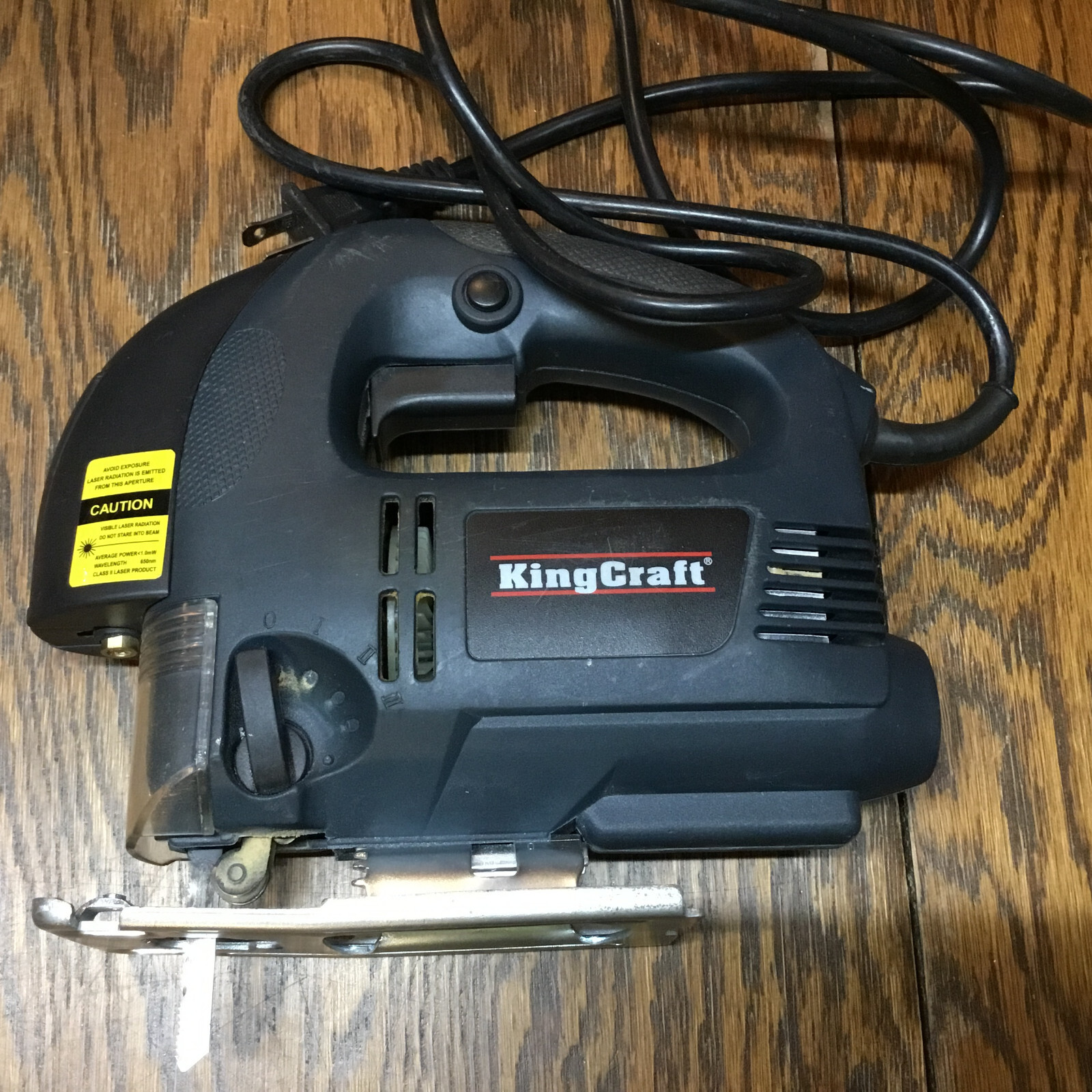 King Craft 5.5 Amp Variable Speed Orbital Jigsaw with Laser, Blade