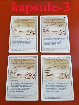 4x Circle of Protection: White | Revised | MTG Magic The Gathering Cards |  eBay