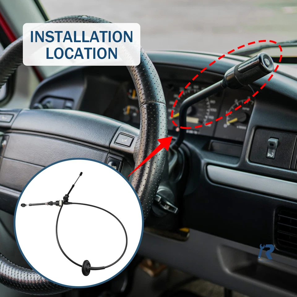 Cabo de câmbio de transmissão automática para Ford F150 250 350 92-96 Bronco 92-97 - Imagem 2 de 4