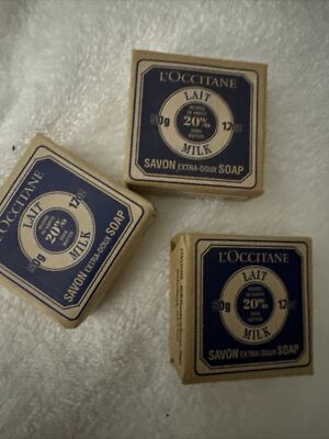 L'Occitane Milk Vegetable Bar Soap w/ Shea Butter  50 g NEW Wrapped
