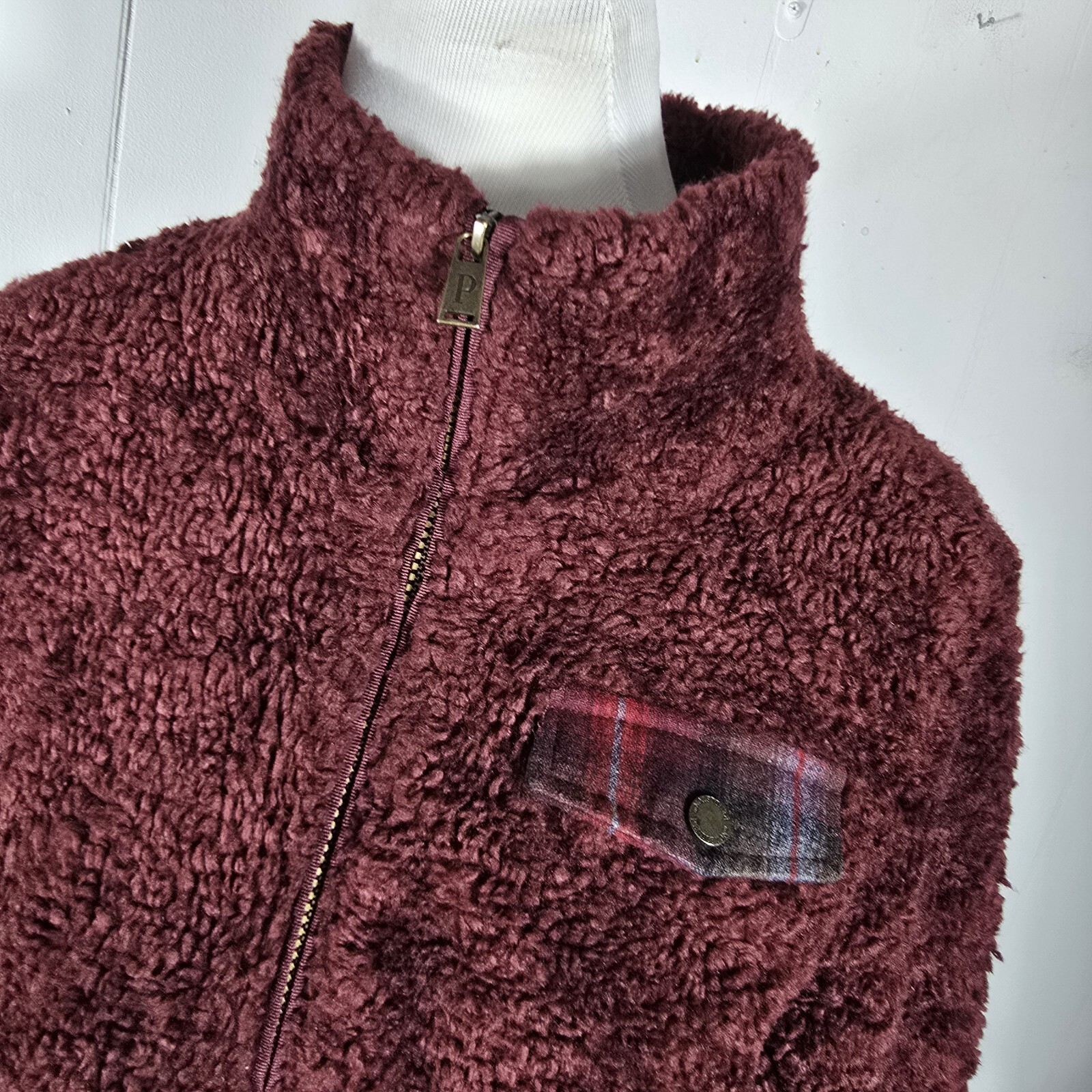 Pendleton Wms M Burgundy Bumpy Texture Acrylic Wa… - image 13