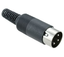 2 x 3-Pin DIN Male Plug Connector