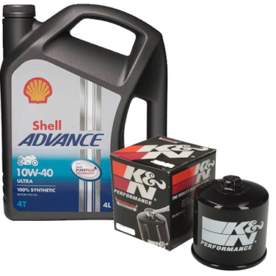 Triumph Speed Twin 1200 2019-2022 Shell vollsynthetisches Öl & Filter Service Kit