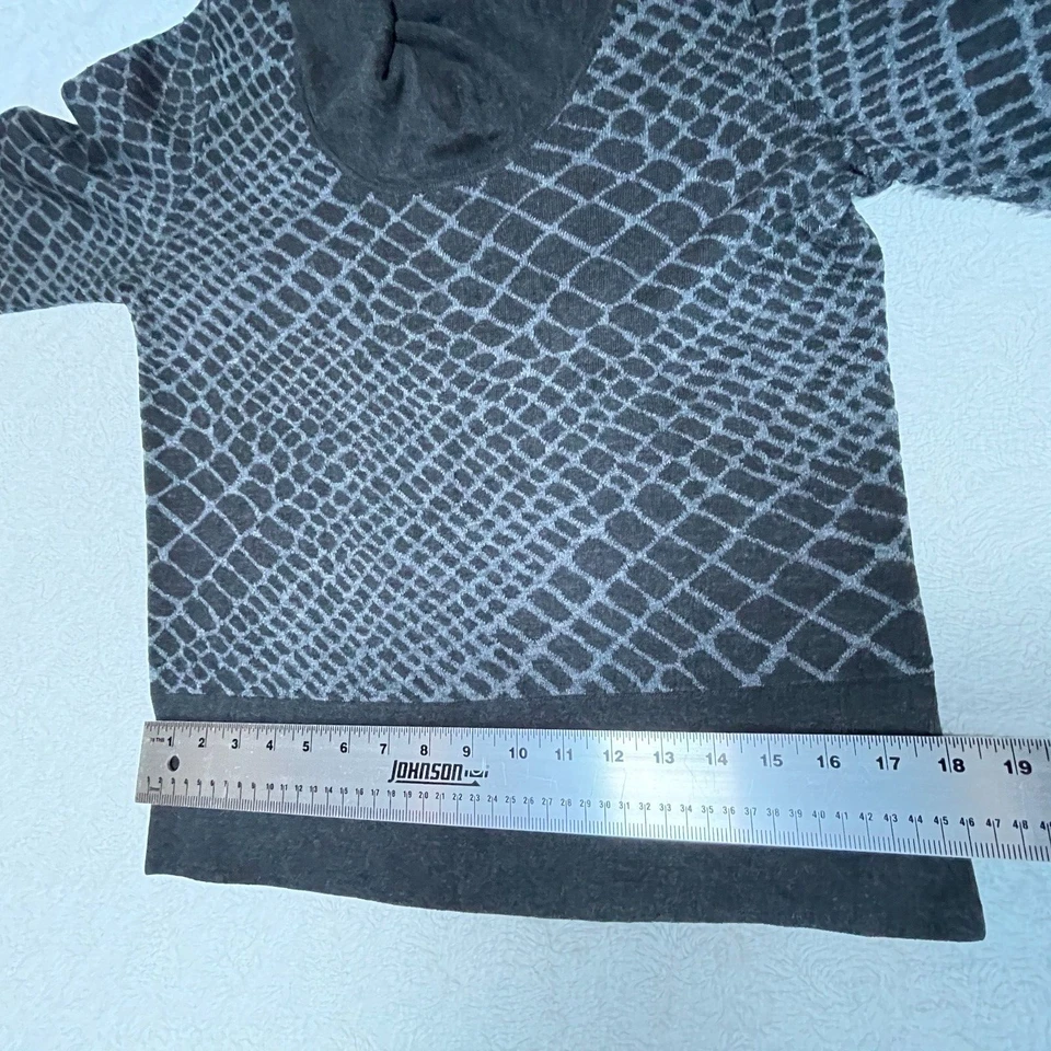 Suéter Classiques Entier Mujer Lana Cachemira Alpaca Capucha Cuello Medio Gris Negro Foto 3 de 4