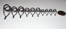 New Set 10 Fuji KWAG K-Series Alconite Concept Casting Fishing Rod Guides (20-8)