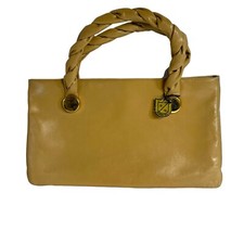 Vintage Susan Gail Original Genuine Leather Tan Hand Bag Purse Original Tag Mint