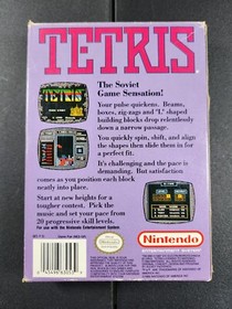 Tetris (Nintendo Entertainment System, 1989)Nice And Clean, See Pics!