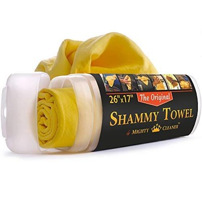 Premium Ð¡ar Shammy Towel - 26 x 17 Super Absorbent Chamois Cloth for Car NEW