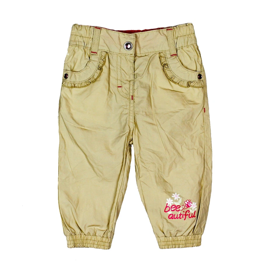 Neu Ergee Baby Mädchen leichte Sommerhose Hose mit Taschen Strasssteine Gr.68 80 - Bild 1 von 4