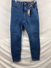 Bold Elements Womens Blue Curvy Skinny Jeans Tummy Control High Rise Size 10 NWT