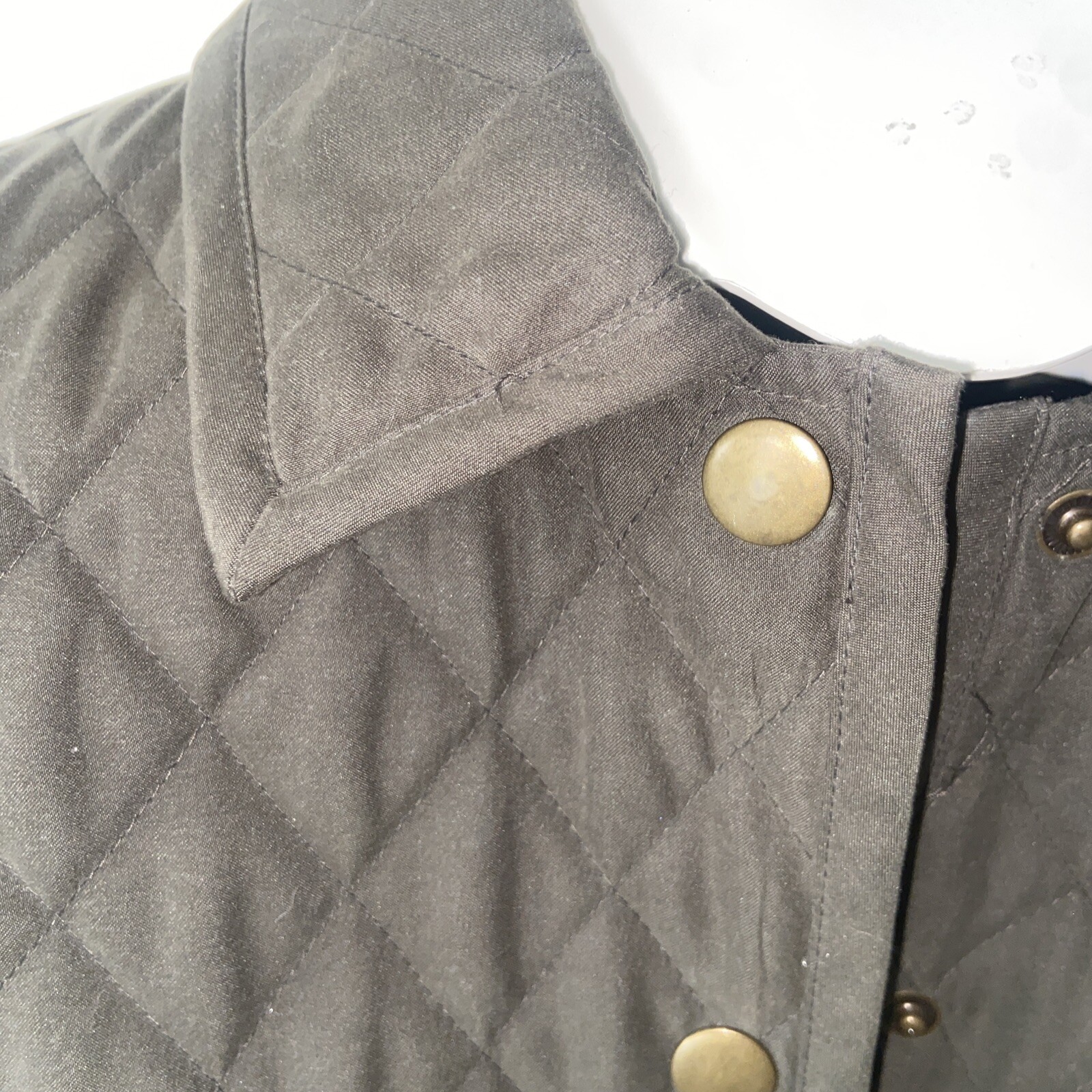 Pendleton Army Green Quilted Button Up Collared W… - image 2