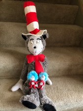 Vintage 1979 Dr Seuss CAT IN THE HAT Eden Toys Plush Animal Bonus THING 1 2
