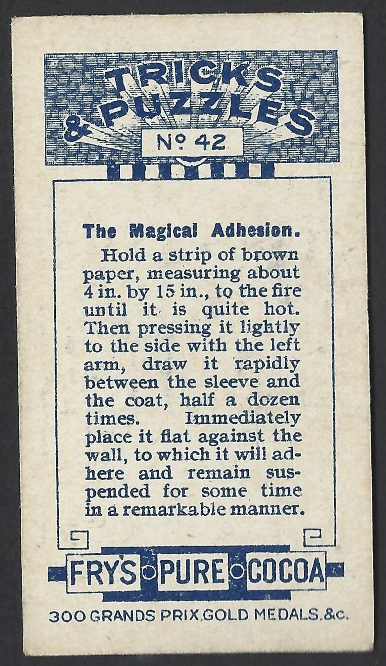 FRY TRICKS & PUZZLES (BLUE) 42 THE MAGICAL ADHESION eBay