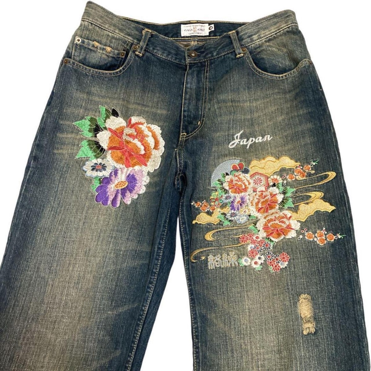 KAPITAL, Evisu, Tamashii, Logo Big Flower Embroidery