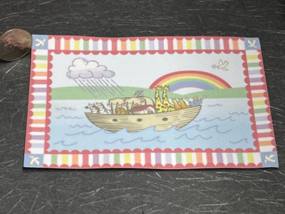 Dollhouse Miniature Floor Rug Noah's Ark 1:12 one inch scale D100 Dollys Gallery