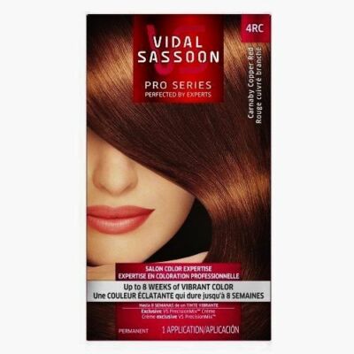 Vidal Sassoon Pro Series Salon Quality Hair Color 4RC Dark Copper Red
