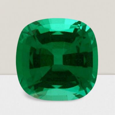 Emerald Cushion Cut Gemstone 4 Cts - 10 mm Flawless Loose Gem