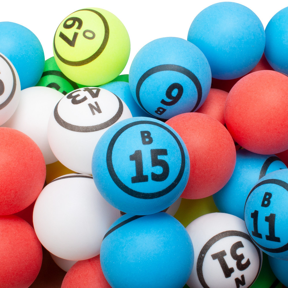 1.5-Inch (38mm) Ping Pong Size Bingo Balls. Bingo Ball Set For Lorge Bingo  Cage 733430509149 | eBay