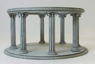 GRECO ROMAN RING TEMPLE (Streets & Gangs of Rome) 28mm MONTIERT MDF & BEMALT 