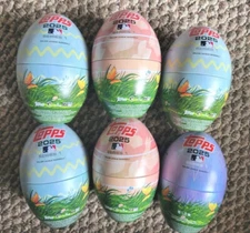 2025 Topps Series 1 Baseball Easter Egg Holiday Tins 🪺Lot of 6🪺 EMPTY OPENED