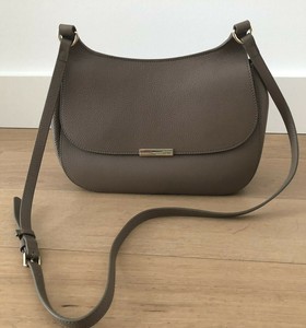 coccinelle tasche grau wildleder