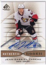 2013-14 SP Game Used Gold Autographs #179 Jean-Gabriel Pageau Senators